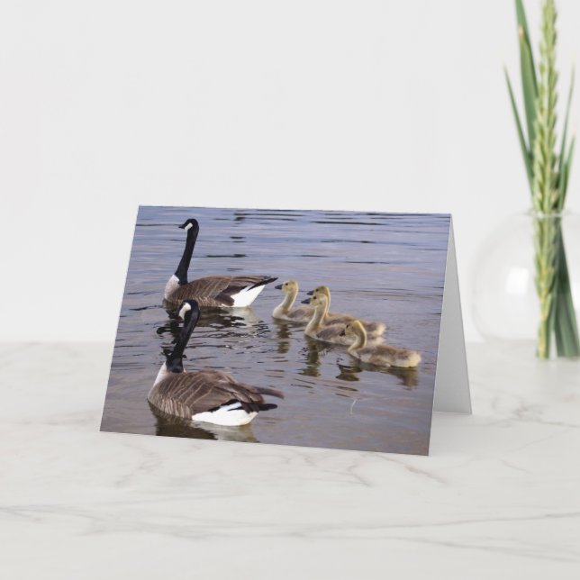 Kanadische Gans-Familie Karte (Vorderseite)
