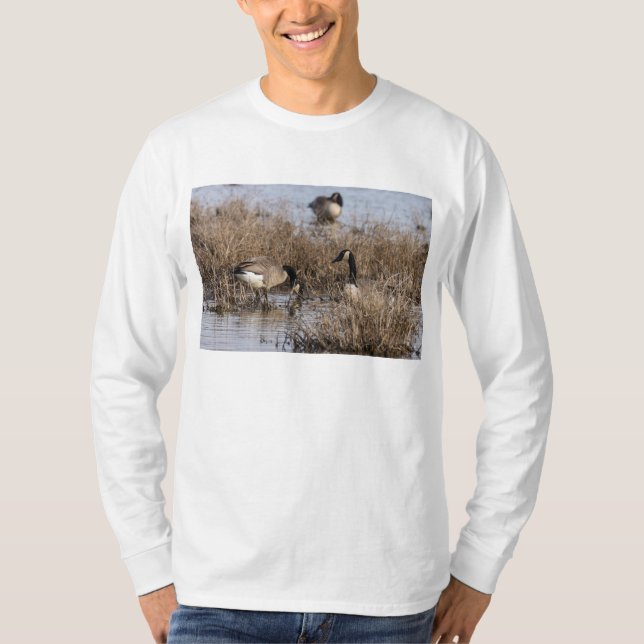 kanadische Gänse Snack Time T-Shirt (Vorderseite)
