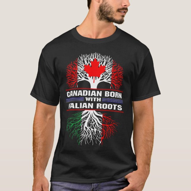 Kanadische Geborene mit italienischen Roots T-Shirt (Vorderseite)