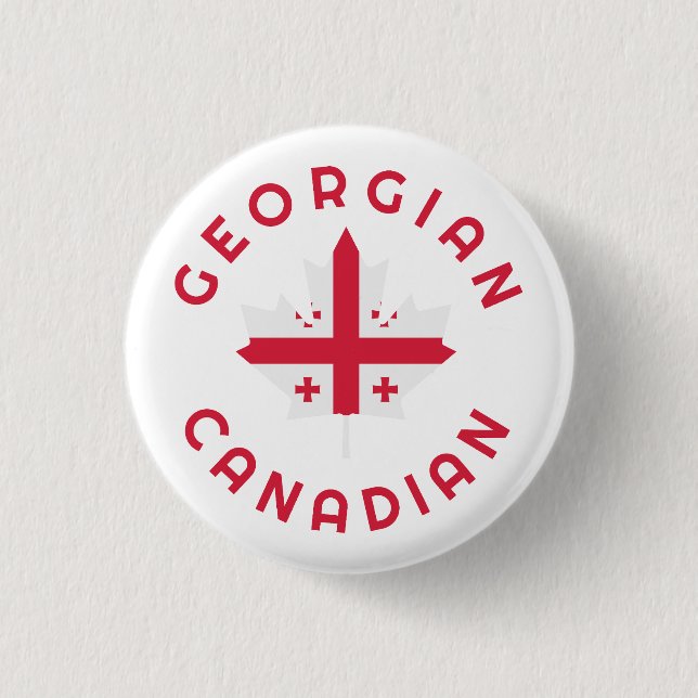 kanadische georgische Roots Button (Vorderseite)
