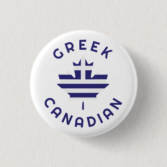 kanadische griechische Roots Button (Vorderseite)