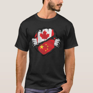 Kanadische Handgepanzerte Roots-Fahne T-Shirt