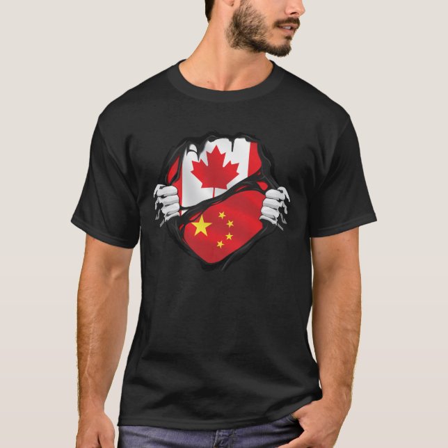 Kanadische Handgepanzerte Roots-Fahne T-Shirt (Vorderseite)