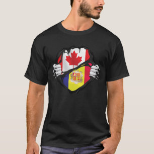 Kanadische Handgepanzerte Roots-Fahne T-Shirt