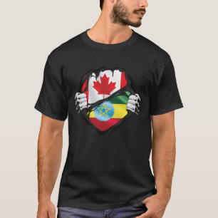 Kanadische Händlerflagge in Äthiopien T-Shirt
