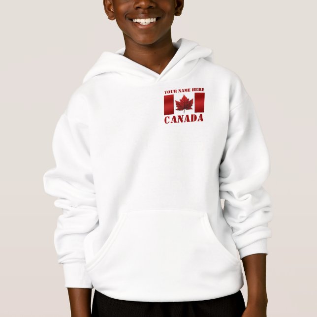 Kanadische Jacket-Personalisierte Kanadische Hoodi Hoodie (Vorderseite)