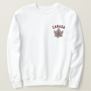 Kanadische Jubiläumsbestickung Kanada Besticktes Sweatshirt