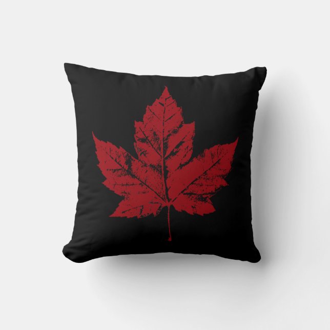 kanadische Kissen Red Flag Leaf Kissen & Dekoratio (Vorderseite)