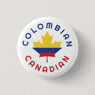 kanadische kolumbianische Wurzeln Button