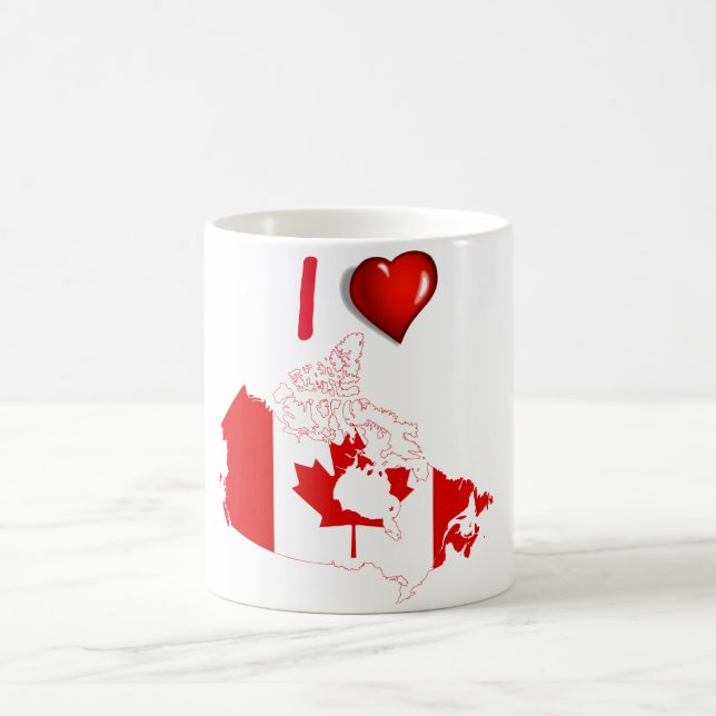 Kanadische Landesflagge Kaffeetasse (Mittel)