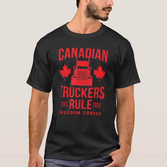 Kanadische Lastkraftwagen - Freiheitsverband 2022  T-Shirt (Vorderseite)