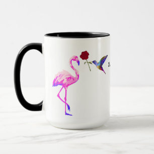 Kanadische Mama Delikatesse, Flamingo & Hummingbir Tasse