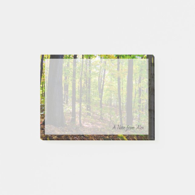 Kanadische Natur| Lebhafter Wald Post-it Klebezettel (Vorderseite)