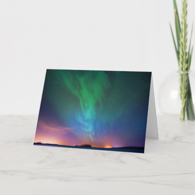 Kanadische Nordlichter Karte (Vorderseite)