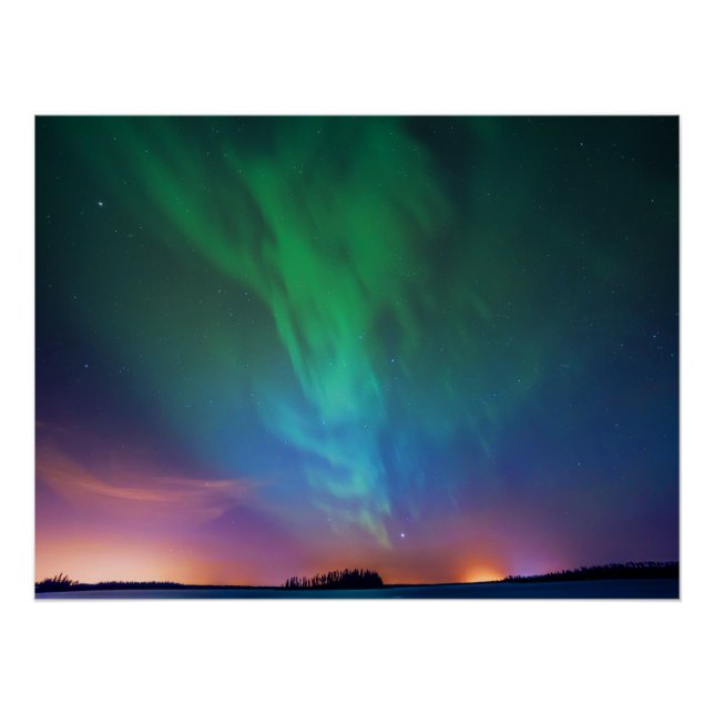 Kanadische Nordlichter Poster (Vorderseite)