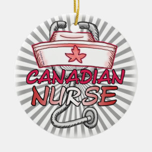 Kanadische Nurse-Ornament Keramikornament