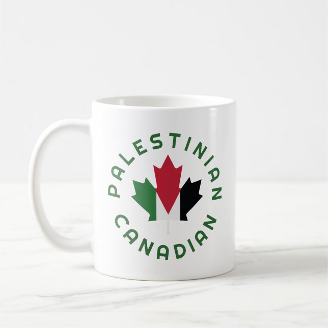 Kanadische palästinensische Wurzeln Kaffeetasse (Links)