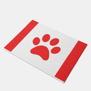 kanadische Paw-Flagge - Kanadisches Funny Fußmatte