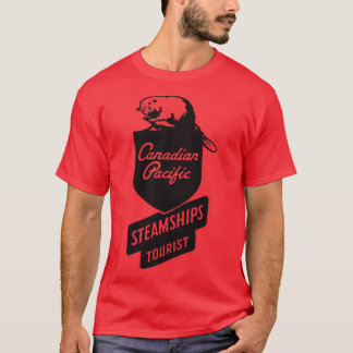 Kanadische pazifische Dampfschiffe Tourismus T-Shirt