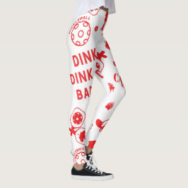 Kanadische Pickleballs (XL-Fliesengröße) Leggings