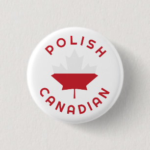 kanadische polnische Wurzeln Button