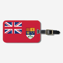 Kanadische Red Ensign mit grünem Blätterwappen