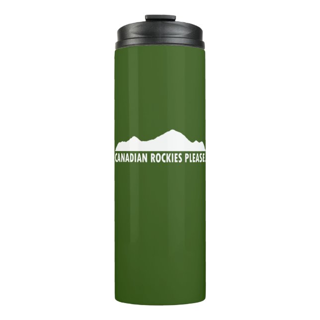 Kanadische Rockies bitte Thermosbecher (Vorderseite)