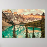 Kanadische Rockies stilisiert