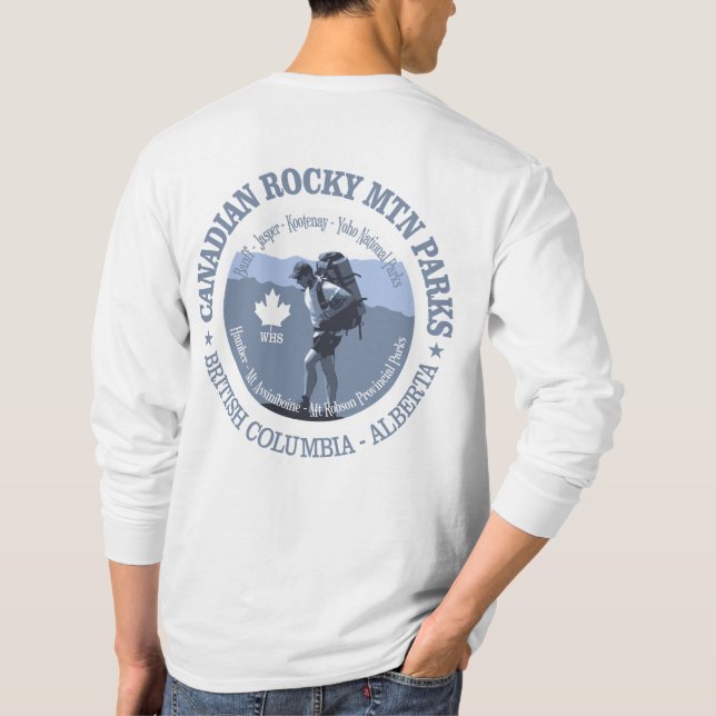 Kanadische Rocky Mountain Parks T-Shirt (Rückseite)
