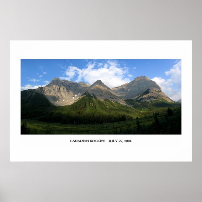 Kanadische Rocky Mountains Poster (Vorne)