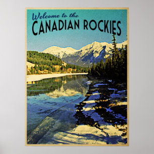 Kanadische Rocky Mountains Poster