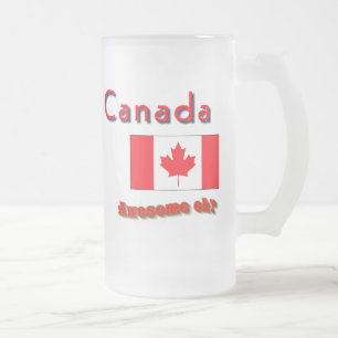 Kanadische Slang-Tasse phantastisch eh Mattglas Bierglas