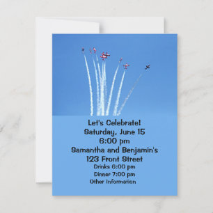 Kanadische Snowbirds-Flugzeuge Einladung