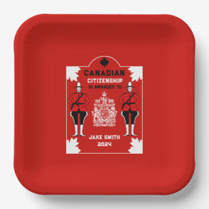 Kanadische Staatsbürgerschaft - Geschenk Pappteller