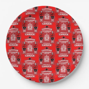 Kanadische Staatsbürgerschaft - Geschenk Pappteller