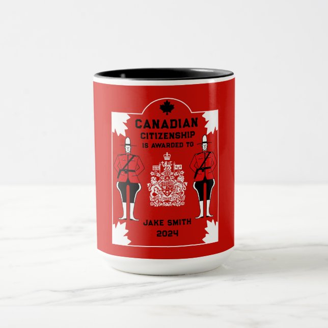Kanadische Staatsbürgerschaft - Geschenk Tasse (Zentrum)