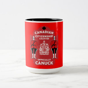 Kanadische Staatsbürgerschaft - Geschenk Zweifarbige Tasse