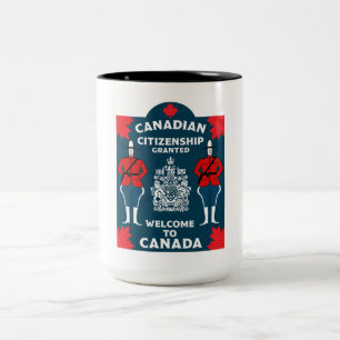 Kanadische Staatsbürgerschaft - Geschenk Zweifarbige Tasse