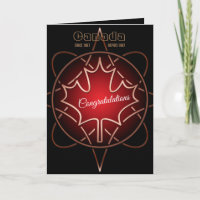 Kanadische Staatsbürgerschafts-Grußkarte