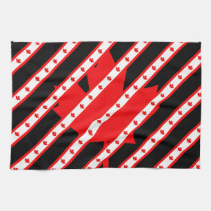 Kanadische Streifenflagge Handtuch
