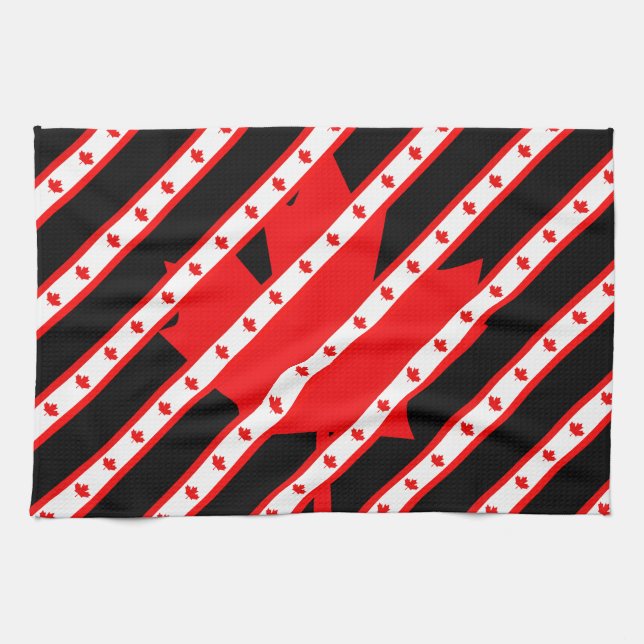 Kanadische Streifenflagge Handtuch (Horizontal)