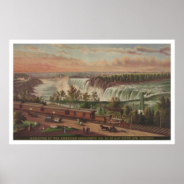 Kanadische Südbahn bei Niagara Falls Poster (Vorne)