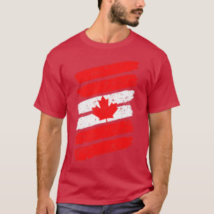 Kanadische Tagesflagge Vintag Männer Frauen Kinder T-Shirt