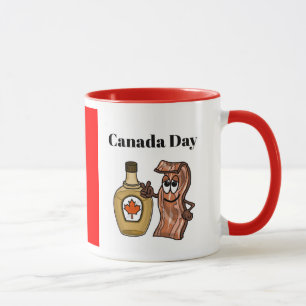 Kanadische Tageskapselsirup und Bacon-Tasse Tasse