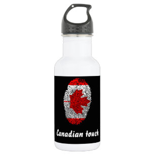 Kanadische Touchfingerabdruckflagge Trinkflasche