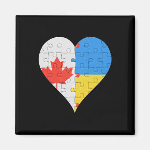 Kanadische ukrainische Flagge Herz Kanada Ukraine  Magnet