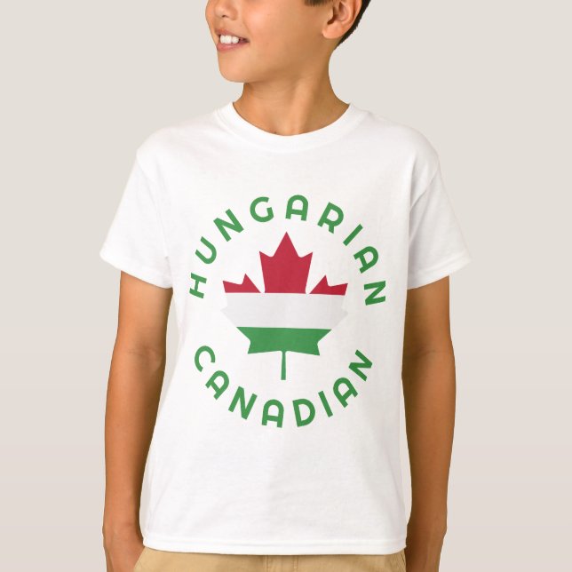 Kanadische ungarische Wurzeln T-Shirt (Vorderseite)