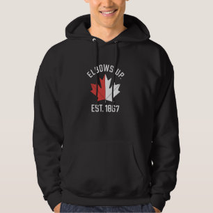 Kanadische Unterstützung Ellbogen hoch Kanada Est. Hoodie