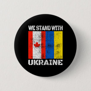 Kanadische Unterstützung Ukrainisch Kanada Wir Ste Button