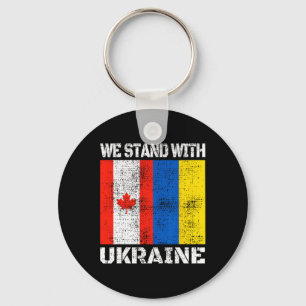 Kanadische Unterstützung Ukrainisch Kanada Wir Ste Schlüsselanhänger